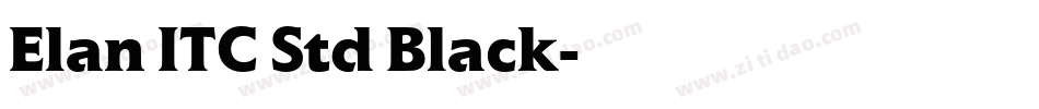 Elan ITC Std Black字体转换